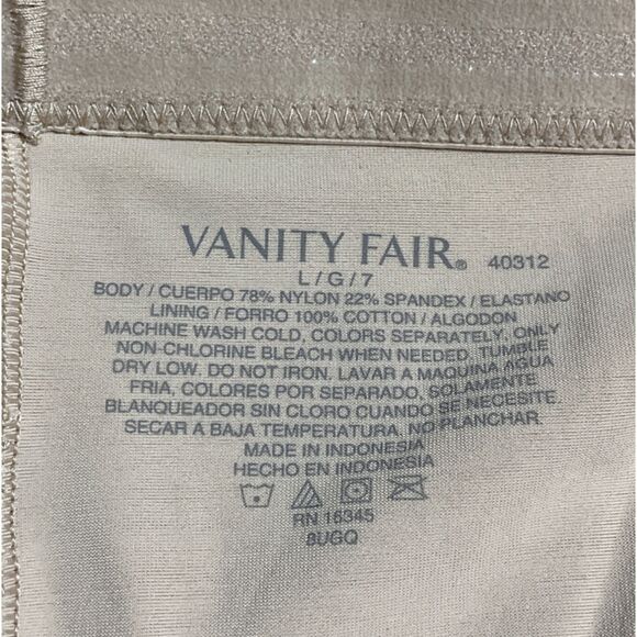 Vanity Fair 360° Shaping Shapewear Large Beige - Picture 6 of 6
